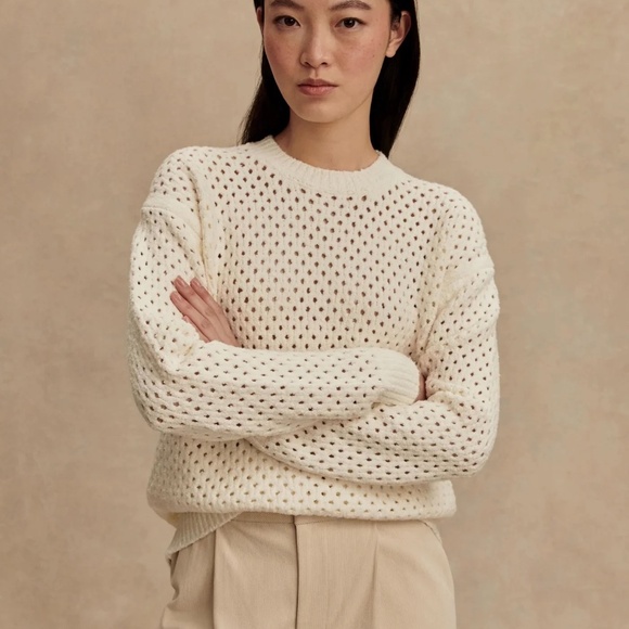 NWT Varley Grady Boucle Knit Sweater - Picture 3 of 6